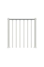 Parapeto turėklai su vertikaliais strypais ir PVC turėklais - Image 3